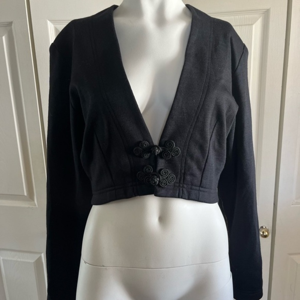 Simon Chang Vintage Cardigan with Decorative Closure